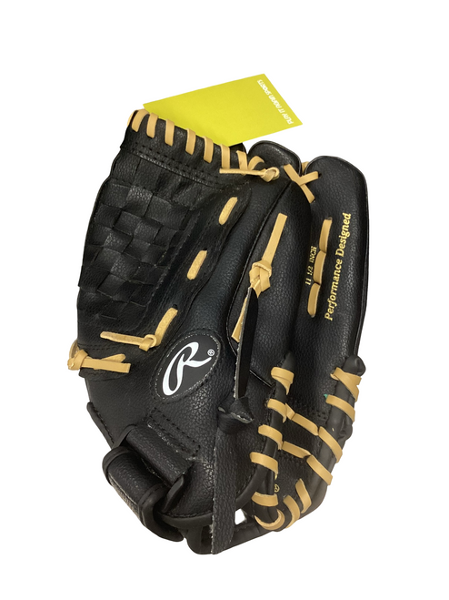 Vist Large View of Product Image Which is Used Rawlings PLAYERS SERIES BB/SB Glove RH Throw Black 11 1/2"