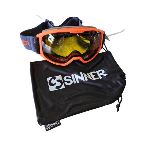 Vist Large View of Product Image Which is Used SINNER MOHAWK GOGGLES Snow Goggles Adult Orange