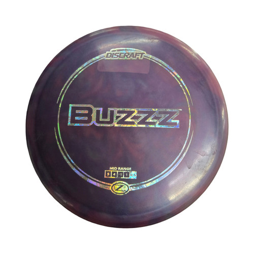 Vist Large View of Product Image Which is Used Discraft BUZZZ Z LINE Disc Golf Mid Range Purple