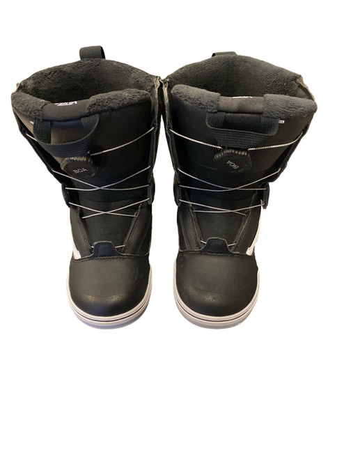 Vist Large View of Product Image Which is Used Vans JUVIE Boys Snowboard Boots Black Junior 03
