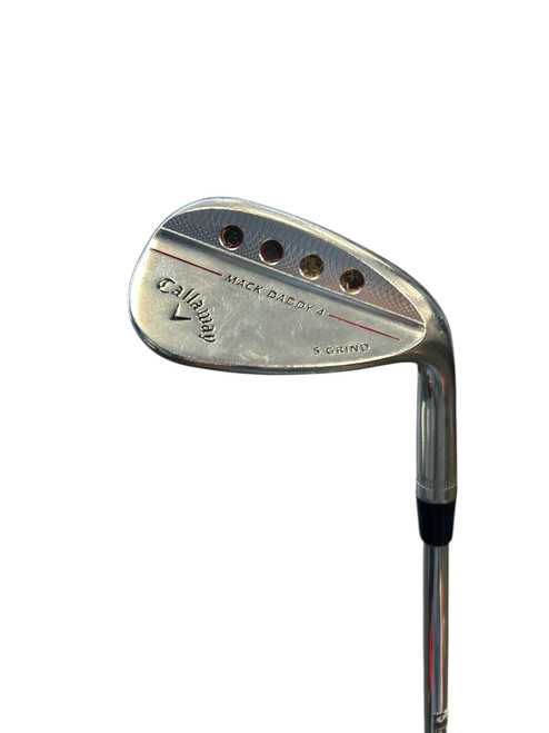 Vist Large View of Product Image Which is Used Callaway MACK DADDY 4 CHROME Golf Wedge Mens RH 56 Degree