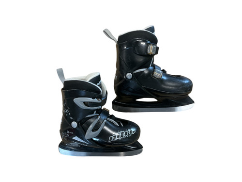 Vist Large View of Product Image Which is Used Lake Placid NITRO Junior Hockey Skate Adjustable
