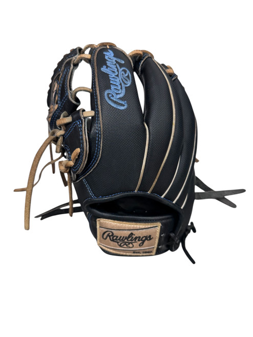 Vist Large View of Product Image Which is Used Rawlings HEART OF THE HIDE BB/SB Glove LH Throw Navy Blue 11 3/4"