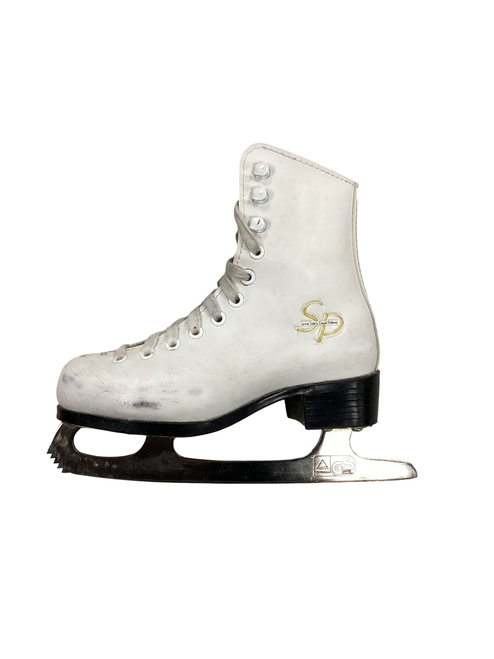 Vist Large View of Product Image Which is Used CCM 30 Girls Figure Skate White Youth 11.0