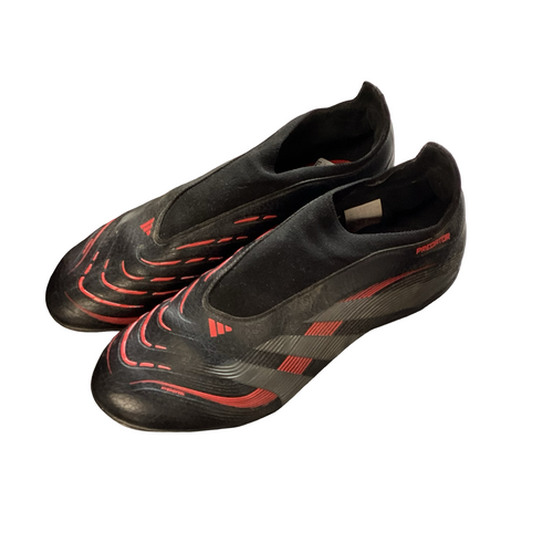 Vist Large View of Product Image Which is Used Adidas Soccer Cleats Black Senior 7.5