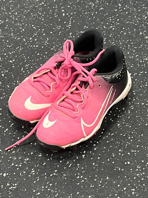 Vist Large View of Product Image Which is Used Nike Soccer Cleats Pink Youth 13.0