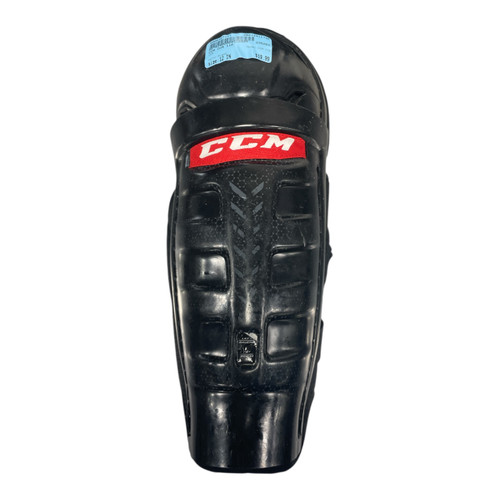 Vist Large View of Product Image Which is Used CCM CCM 110 Senior Shin Guards Black 12"