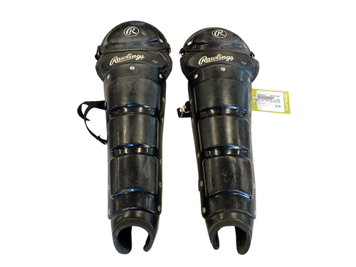 Vist Large View of Product Image Which is Used Rawlings LEG GAURDS BB/SB Catchers Knee Savers Black