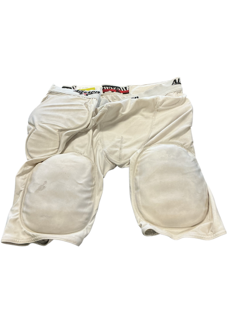 Vist Large View of Product Image Which is Used Alleson Adult FB Integrated Pants White LG