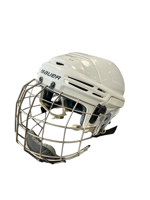 Vist Large View of Product Image Which is Used Bauer BHH7500 Helmet Cage Combo White MD