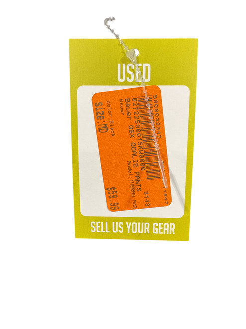 Vist Large View of Product Image Which is Used Bauer THERMO MAX Junior Goalie Pant Black MD