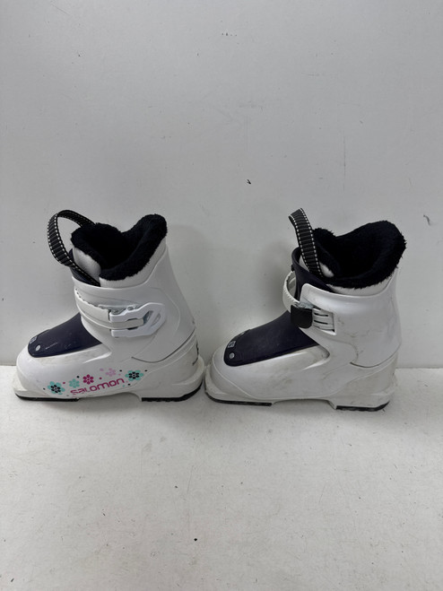 Vist Large View of Product Image Which is Used Salomon SKI Girls DH Ski Boot White 175 MP - Y11