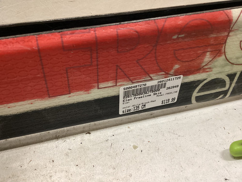 Vist Large View of Product Image Which is Used Elan FREELINE Boys DH Ski/Binding White/Black/Red 135 cm