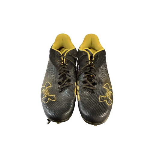 Vist Large View of Product Image Which is Used Under Armour Adult FB Cleats Black Senior 11