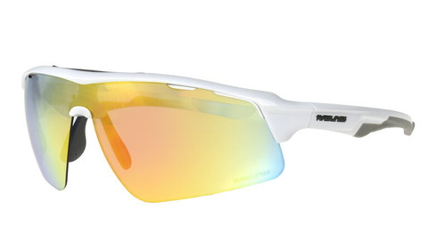 Vist Large View of Product Image Which is Rawlings Adult Sunglasses White/Orange Mirror #10252451QTS