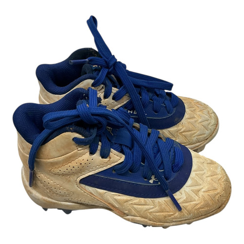 Vist Large View of Product Image Which is Used Under Armour BSB Cleats Royal Blue Youth 08.0
