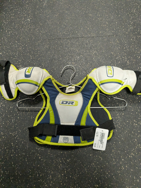 Vist Large View of Product Image Which is Used DR SHOULDER PAD Lacrosse Shoulder Pads Green Youth