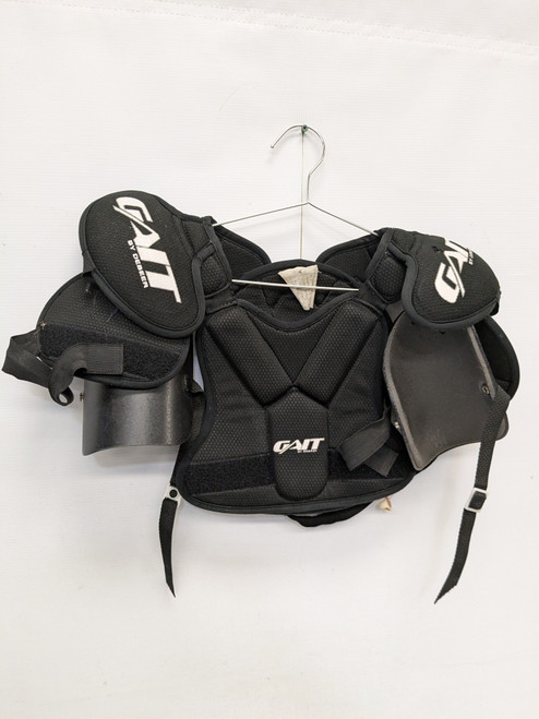 Vist Large View of Product Image Which is Used Gait SHOULDER PADS Lacrosse Shoulder Pads Black SM