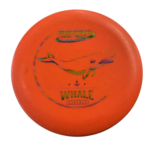 Vist Large View of Product Image Which is Used Innova WHALE PUTTER Disc Golf Putter Orange