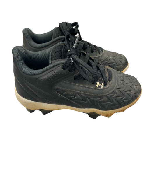 Vist Large View of Product Image Which is Used Under Armour BASEBALL CLEAT BB/SB Cleats Black Youth 11.0