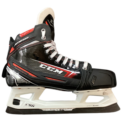 Vist Large View of Product Image Which is Used CCM JETSPEED FT2 Senior Goalie Skate Senior 8.5