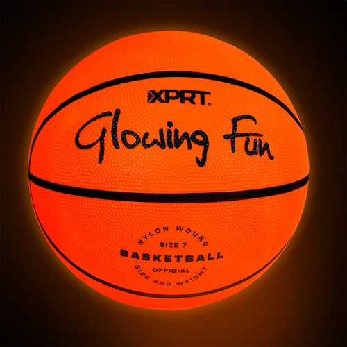Vist Large View of Product Image Which is XPRT Fitness Glowing Fun Basketball 29.5"