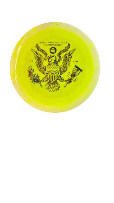 Vist Large View of Product Image Which is Used Innova CHAMPION WRAITH Disc Golf Driver Yellow