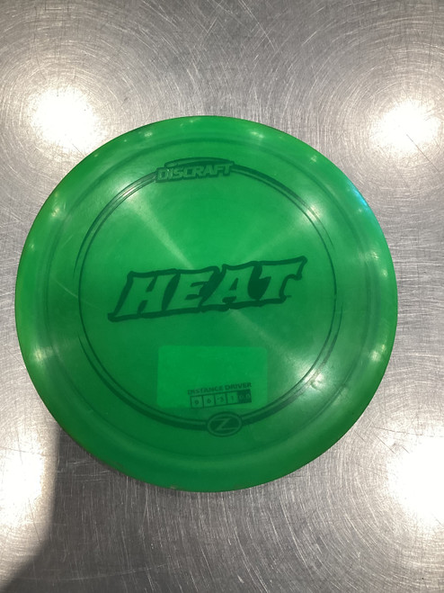 Vist Large View of Product Image Which is Used Discraft Z HEAT Disc Golf Driver Green