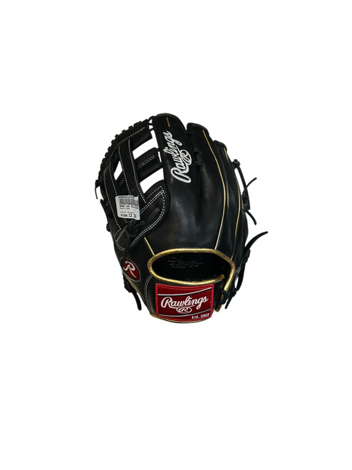 Vist Large View of Product Image Which is Used Rawlings GGE130BG BB/SB Glove LH Throw Black 13"