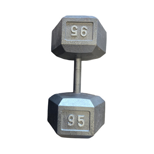 Vist Large View of Product Image Which is Used Hex Dumbbell (Each) 95 lb
