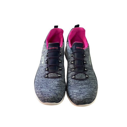 Vist Large View of Product Image Which is Used Skechers Running/X-Train Shoes W Navy Blue Senior 7.5