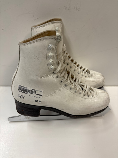 Vist Large View of Product Image Which is Used CORONATION A WomensFigure Skate White Senior 5