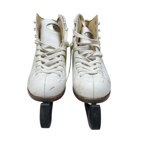 Vist Large View of Product Image Which is Used Riedell 23824 Girls Figure Skate White Junior 03