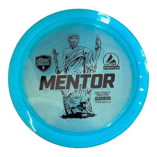 Vist Large View of Product Image Which is Used Discmania MENTOR Disc Golf Driver Carolina Blue