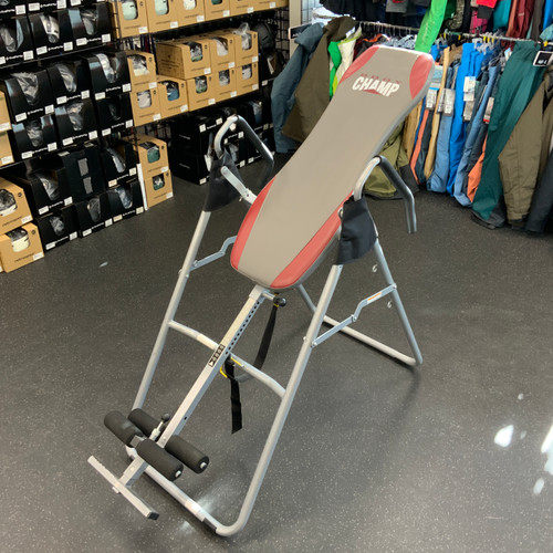 Vist Large View of Product Image Which is Used Body Champ Inversion Table Grey