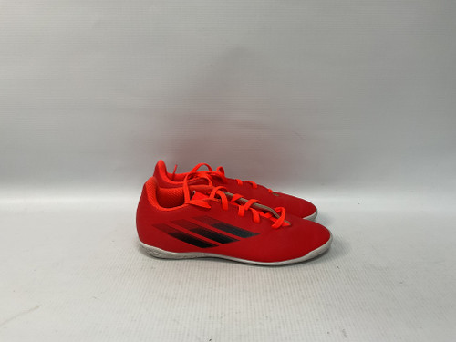 Vist Large View of Product Image Which is Used Adidas Soccer Indoor Shoes Red Junior 03