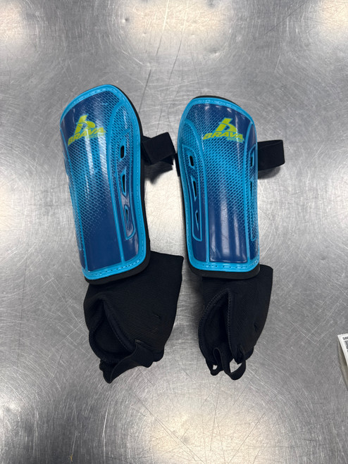 Vist Large View of Product Image Which is Used Brava Soccer Shin Guards Adult Teal SM