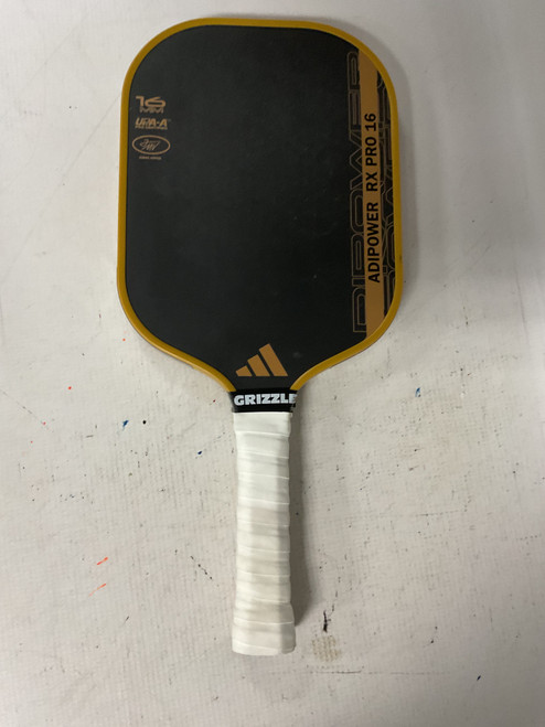 Vist Large View of Product Image Which is Used Adidas ADIPOWER RX PRO 16 Pickleball Racquet Black And Gold
