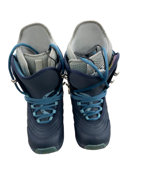 Vist Large View of Product Image Which is Used Burton SAPPHIRE Womens Snowboard Boots Navy Blue Senior 5.5