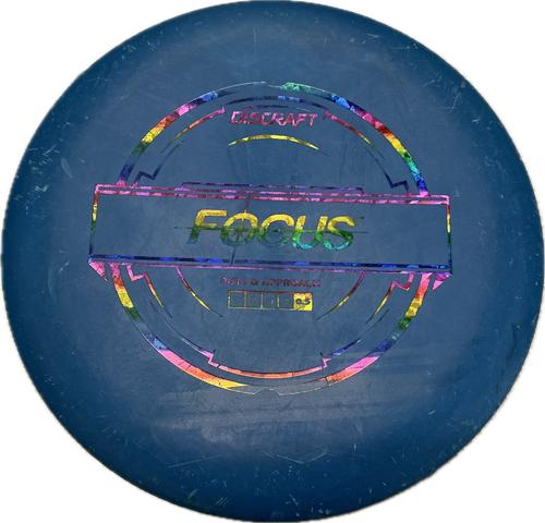 Vist Large View of Product Image Which is Used Discraft FOCUS Disc Golf Putter Royal Blue