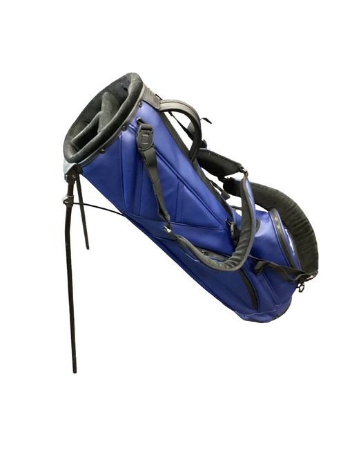 Vist Large View of Product Image Which is Used Taylormade FLEX TECH CARRY PREMIUM Mens Stand Bag Navy Blue