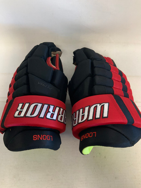 Vist Large View of Product Image Which is Used Warrior COVERT PRO LOONS Senior Gloves White/Black/Red 14"
