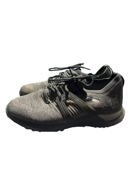 Vist Large View of Product Image Which is Used Foot Joy Mens Golf Shoes Silver And Black Senior 11