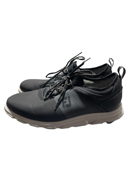 Vist Large View of Product Image Which is Used Foot Joy Mens Golf Shoes Black And White Senior 11