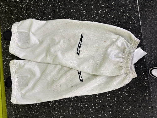 Vist Large View of Product Image Which is Used CCM Hockey Sock White 23"