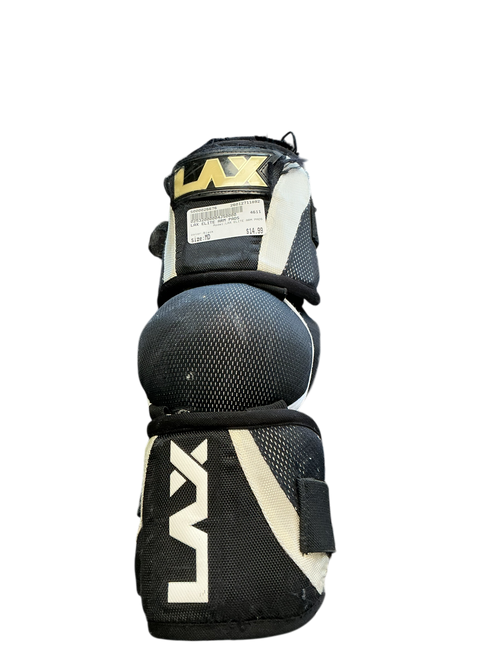 Vist Large View of Product Image Which is Used LAX ELITE ARM PADS Lacrosse Arm Pads/Guards Black MD