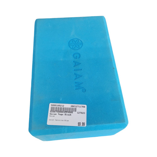 Vist Large View of Product Image Which is Used Gaiam Yoga Block Carolina Blue