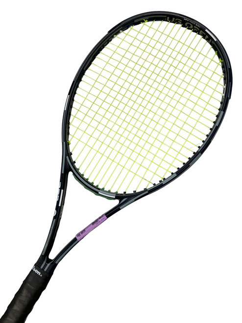 Vist Large View of Product Image Which is Used Wilson US OPEN BLADE V9 2025 Adult Tennis Racquet Black Unknown