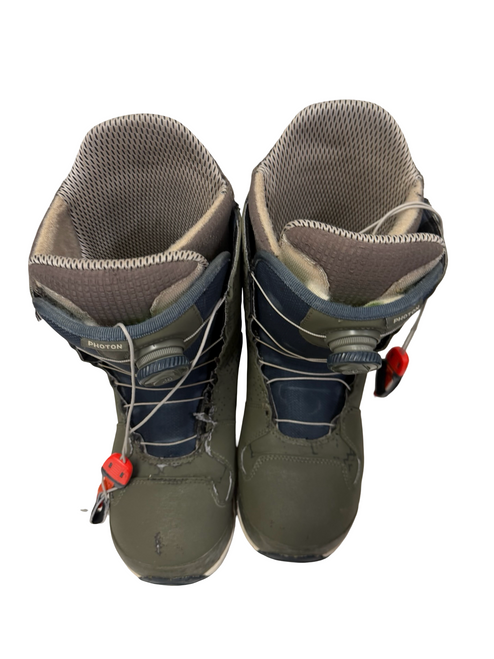 Vist Large View of Product Image Which is Used Burton PHOTON BOA Mens Snowboard Boots Black Size 9.5