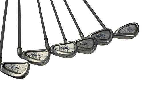 Vist Large View of Product Image Which is Used Callaway STEELHEAD X-14 Mens Golf Iron Set RH 4I-PW (missing 6 iron) w/ R-Flex Shafts - Standard